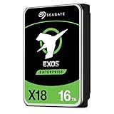 Seagate Exos X18, 16 TB, Disco Duro Interno Enterprise Classe, SATA HDD, CMR 3,5', Hyperscale SATA 6 GB/s, 7.200 RPM, 512e, 4 KB FastFormat (ST16000NM000J)