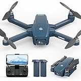 Motor sin Escobillas Drones con 2 Cámaras, Adjustable Eléctricamente1080P, Regalo Juguete Dron para Adolescentes y Principiantes, FPV RC Drone Quadcopter, Velocidad Max 40km/h, 2 Baterías