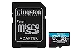Kingston SDCG3/256GB Tarjeta microSD ( 256GB microSDXC Canvas Go Plus 170R A2 U3 V30 Con adaptador SD )