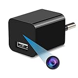 Adaptador USB Cámara Espía Pequeña - Cargador Pared HD 1080P Cámaras Video Seguras para La Familia Oficina Spy CAM