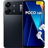 Xiaomi Poco C65 - Smartphone de 8+256GB, Pantalla de 6.74” 90Hz HD+, MediaTek Helio G85, Triple cámara 50MP+2MP+QVGA, 5000mAh, NFC, Negro (Versión ES)