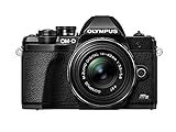 Olympus OM-D E-M10 Mark III S, cámara de 16 megapíxeles, estabilización de Imagen de 5 Ejes, Alta definición LCD, 4K, Wi-Fi, Visor electrónico, Negra, Incl. M.Zuiko Digital ED 14-42mm EZ Negro