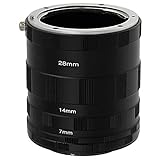 Fotodiox Nikon Kit de extensión Macro Tubo de Ajuste para la Lente Extreme fotografía Macro para Nikon