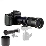 JINTU 420-1600mm f8 HD Telefoto Zoom Lente Manual para Nikon DSLR Cámaras D90 D80 D5100 D5200 D5300 D5500 D5600 D7500 D500 D700 D750 D800 D810 D850 D3100 D3200 D3300 D3400 D7000 D7100 D7200