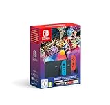 Nintendo Switch Modelo OLED Azul Neón/Rojo Neón + Mario Kart 8 (código descarga) + 3 meses NSO