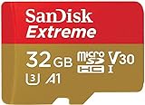 SanDisk Extreme 32 GB MicroSD Card For Mobile Gaming, with A1 App Performance, Supports AAA/3D/VR Game Graphics and 4K UHD Video, 100MB/s Read Class 10, UHS-I, U3, V30