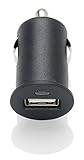 Slabo Mini Cargador USB para el Coche - 1A - para Microsoft Lumia 950 XL Adaptador Coche Camión - Negro