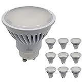 Pack 10x Bombilla LED GU10 8,5W PRO Potentisima, Color Blanco Neutro (4500K), 970 Lumenes, Unica con angulo de 120 grados