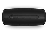 Philips S6305/00 Altavoz Bluetooth, Altavoz Inalámbrico con función de batería Externa (Bluetooth 5.0, Impermeable, 20 Horas de autonomía,USB, Luces LED Multicolor) - Color Negro, Modelo de 2020/202