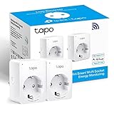 Tapo P110(2-Pack) - Mini Enchufe Inteligente Wi-Fi (con Monitoreo Energético),Programar el Encendido/Apagado, Ahorro Energía, Compatible con Alexa y Google Home