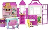 Barbie Restaurante Muñeca rubia con con cocina de juguete y accesorios, regalo para niñas y niños +3 años (Mattel GXY72)