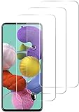 QUITECO Protector Pantalla para Samsung Galaxy A51 / A51 5G [3 Piezas] Vidrio Cristal Templado, Protector Anti Burbujas, Dureza 9H 0,26 mm