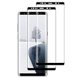 XSWO 2 Unidades Cristal Templado para Galaxy S9 Plus, Protector de Pantalla para Samsung Galaxy S9 Plus, [3D Cobertura Completa] [9H Dureza] [Sin Burbujas] [Anti Huella Digital] Vidrio Templado
