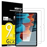 NEW'C 2 Piezas, Protector Pantalla para Galaxy Tab S8 2022 / Tab S7 2020 11 Pulgadas, Antiarañazos, Cristal Templado Ultra Resistente