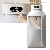 Secadora de ropa eléctrica portátil, secadora portátil con temporizador, esterilización UV, 1200 W, armario secador de aire caliente para apartamento