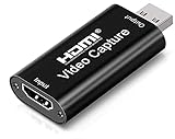 Capturadora Video capturadora hdmi,USB a hdmi 2.0 Vídeo Game Capture 4k1080P Transmisión en Vivo de Transmisión de Vídeo para Juegos, Transmisión, Enseñanza, Videoconferencia (hdmi)