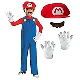 Disguise Nintendo Oficial - Disfraz Mario Bros Niño, Disfraz Super Mario Niño, Disfraz Carnaval Niño Halloween Disponible en Talla 2-4 Años