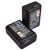DSTE - Batería de Repuesto Compatible para NP-FW50 y Sony ZV-E10 RX10 IV Alpha 7(a7)/7R(a7R)/7S(a7S), a3000,a5000,a6000,NEX-3,DSC-RX10,SLT-A33/A35/A37/A55V (2 V, 2 Unidades)