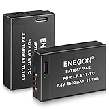 ENEGON LP-E17 Tipo C Puerto de Carga Baterías para Canon Rebel SL2, T6i, T6s, T7i, EOS M3, M5, M6, EOS 200D, 250D, 77D, 750D, 760D, 800D, 8000D, Kiss X8i, RP Digital SLR Cámara
