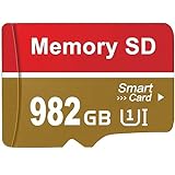 Tarjeta SD 982 GB Velocidad Rápida SD Card Impermeable Tarjeta de Memoria 982GB Mini Tarjeta TF Card para Cámara/Teléfono/Cámara(982gb)