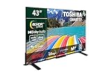 TOSHIBA 43UV2363DG Smart TV 4K UHD de 43', sin Marcos, con HDR10, Dolby Audio, Compatible con Asistente de Voz Alexa y Google, Bluetooth