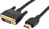 Cable adaptador de Amazon Basics 2.0 HDMI a DVI negro - 1.8m (no para conectar a puertos SCART o VGA)