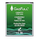 GadFull Batería de reemplazo para Samsung Galaxy S3 Mini | 2023 Fecha de producción| Corresponde al Original EB-F1M7FLU| Compatible con Galaxy Ace 2 i8160| S3 Mini i8190| Galaxy S Duos S7562