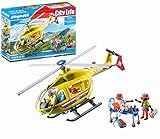 PLAYMOBIL City Life 71203 Helicóptero de Rescate, Juguete para niños a Partir de 4 años