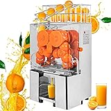 VEVOR Exprimidor de Naranjas, 2000E-2X,Máquina Automática Comercial de Acero Inoxidable,120 W,Exprimidor Electrico de Naranjas44 kg Maquinas de Zumo de Naranja, 50.8x50.8x88.9cm