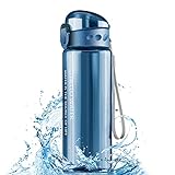 Mesybveo Botella de Agua, 780ml, Sin BPA a Prueba de Fugas, Una pulsación para Abrir, para Deporte, Gimnasio, Ciclismo, Escuela, Oficina, el Camping(Azul)