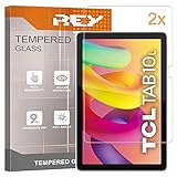 REY 2X Protector de Pantalla para TCL Tab 10L 10,1', Cristal Vidrio Templado Premium, Tablet