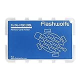 Flashwoife, 10 × MicroSDHC, Caja para Tarjetas de Memoria, Estuche para Formato de Tarjeta de crédito, Transparente, Azul