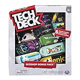 Tech Deck - Finger Skate - Pack 6 Tablas - Auténticos Mini Skates para Dedos 96 mm para Fingerboarding Coleccionables del Sk8Shop Bonus Pack - 6062867 - Juguetes Niños 6 años+