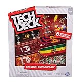 Tech Deck 6028845 Finger Skate, Auténticos Mini Skates para Dedos 96 mm para Fingerboarding, Coleccionables del Sk8Shop Bonus Pack, Juguetes Niños 6 años+, Pack 6 Tablas