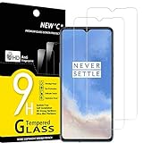 NEW'C 2 Piezas, Protector Pantalla para OnePlus 7T, Cristal Templado Antiarañazos, Antihuellas, Sin Burbujas, Dureza 9H, 0.33 mm Ultra Transparente, Ultra Resistente