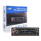 Radio DVD para Coche PNI Clementine 9440, 1 Estéreo DIN para el automóvil, Receptor de Audio Bluetooth Unidad Principal, Reproductor de CD con Radio FM, Controlador Remoto y Cable iOS incluidos