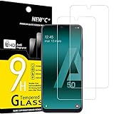 NEW'C 2 Piezas, Protector Pantalla para Samsung Galaxy A50 (SM-A505F), Cristal templado Antiarañazos, Antihuellas, Sin Burbujas, Dureza 9H, 0.33 mm Ultra Transparente, Ultra Resistente