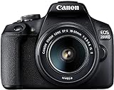 Canon EOS 2000D más EF-S 18-55mm f/3.5-5.6 IS II Juego de cámara SLR 24,1 MP CMOS 6000 x 4000 Pixeles Negro - Cámara Digital (Full HD, 475 g)
