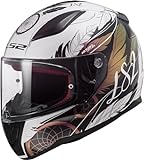 LS2, Casco Moto Integral Rapid Boho White Black Pink, S