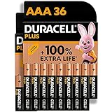 Duracell Plus pilas AAA (pack de 36) - Alcalinas 1,5 V - Hasta 100 % extra duración - Fiabilidad para dispositivos cotidianos - Embalaje sin plástico - 10 años de almacenamiento - LR03 MN2400