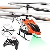 VATOS Helicóptero teledirigido teledirigido con luz LED de 22 minutos, 2,4 GHz y 3,5 canales, mini para niños y adultos, el mejor regalo de juguete