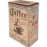 Nostalgic-Art Caja de café retro, Coffee Sack – Idea de regalo para aficionados a nostalgia, Lata con tapa aromática, Diseño vintage, 1,3 l