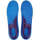 Plantillas de silicona Plantillas deportivas absorbentes de golpes Almohadillas para zapatos para hombres Mujeres Alivio de los pies adoloridos(L 44-50)
