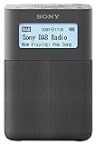 Sony XDRV20DH.EU8 - Radiodespertador Digital portátil (Dab/Dab+/FM, Altavoces estéreo, 5 presintonías Digitales y 5 analógicas, Temporizador, batería integrada) Gris