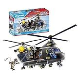 PLAYMOBIL City Action 71149 Fuerzas Especiales Helicóptero Banana, con módulo de luz y Sonido, Juguetes para niños a Partir de 5 años
