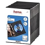 Hama DVD Slim Box 25, Cajas de discos ópticos, Negro, paquete de 25
