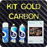 Kit Hidroimpresion Carbono Gold HFC-098 kit Hydro Dipping kit Activador kit Water Transfer Printing kit Hidrografia kit Hydrographics kit spray