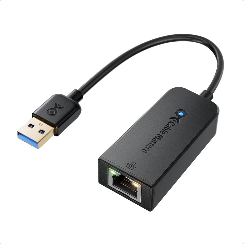 Amazon.com: Cable Matters, adaptador de USB 3.0 a RJ45 Gigabit ...