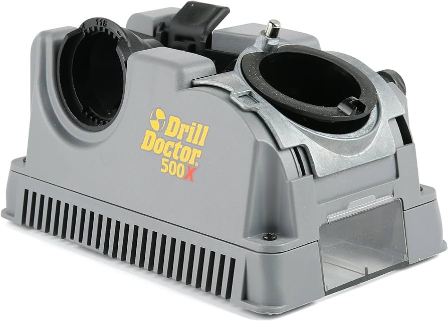 Drill Doctor 500X afilador de brocas, de 3/32 pulgadas a 1/2 pulgadas