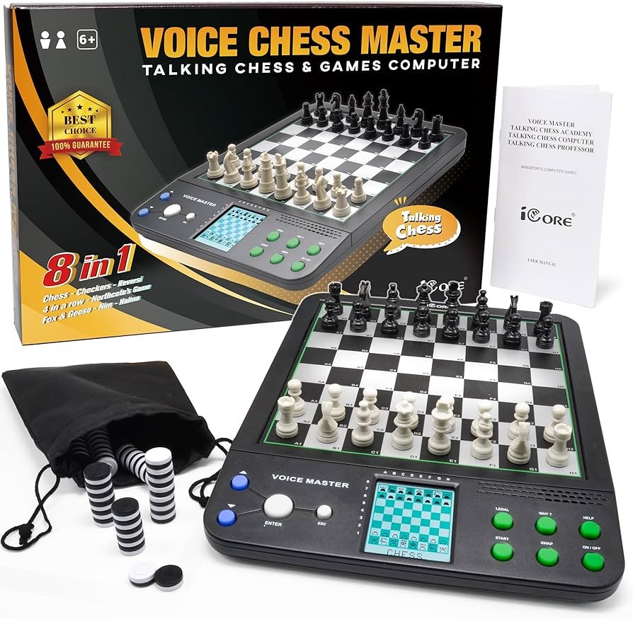 Amazon.com: iCore Juego de ajedrez electrónico - Enseña y juega ...